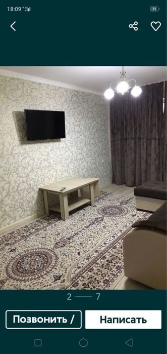 Посуточный квартира!1-2-3х комнат