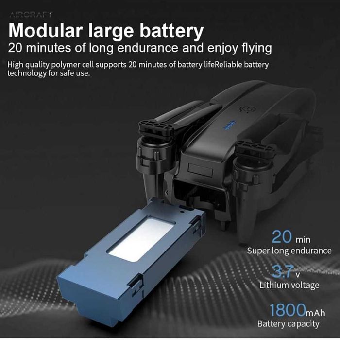 Сгъваем мини дрон Е99 с 4К камера и калъф – Mini drone E99