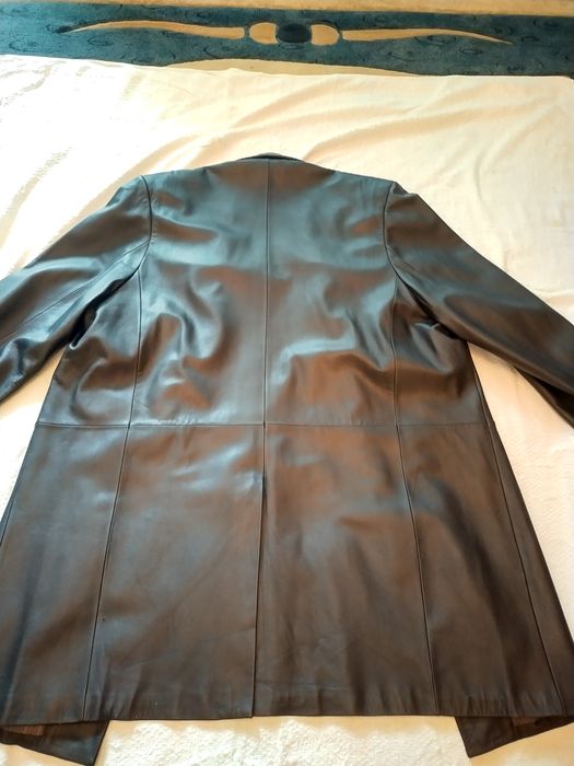 Кожаный плащ! Мужской!