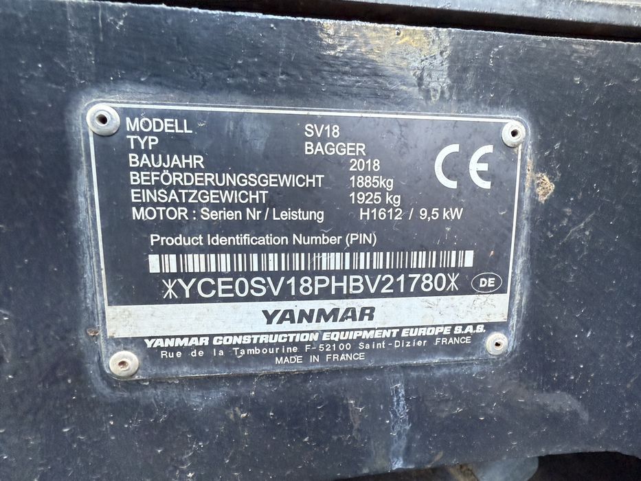 De vanzare sau da inchiriat miniexcavator Yannmar