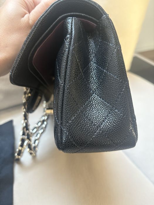 Chanel Black Lambskin Quilted Classic Flap