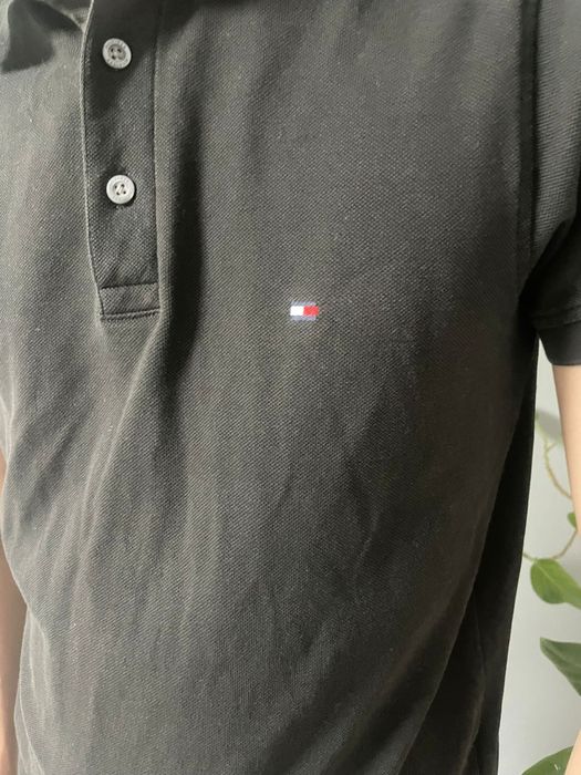 Tricou Polo Tommy Hilfiger M negru – ca nou, slim fit