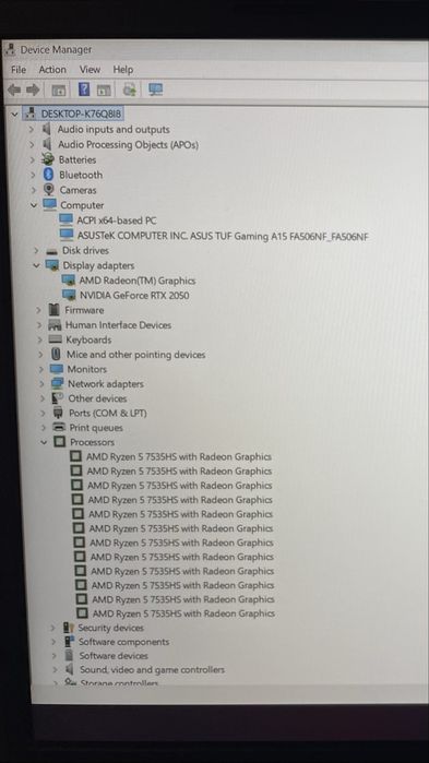ASUS TUF Gaming A15 15.6