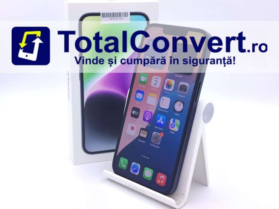 Apple iPhone 14 128GB Black 4GB Single SIM, Garantie 24 luni | #D89020