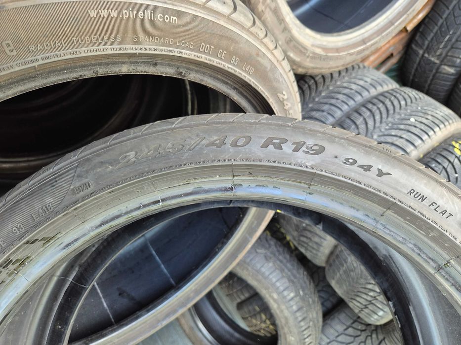 2 Anvelope de VARA - 245/40/19 94Y - PIRELLI P-ZERO * OEM BMW RFT - Stare F BUNA - DOT 2020 !