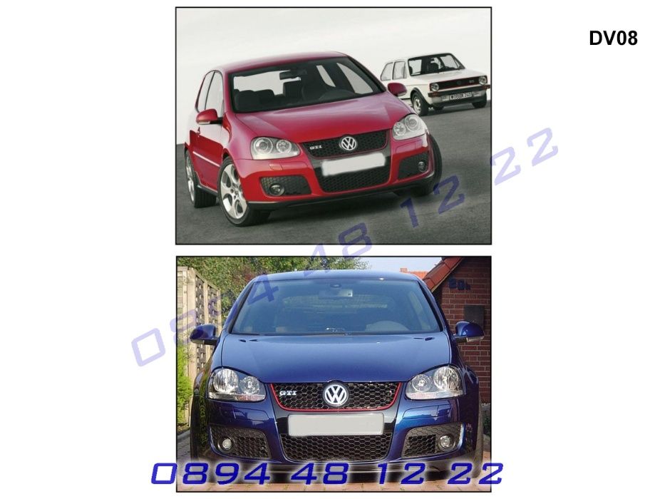 Тунинг Маска Предна Решетка Броня GTI Решетки VW GOLF 5 V Голф