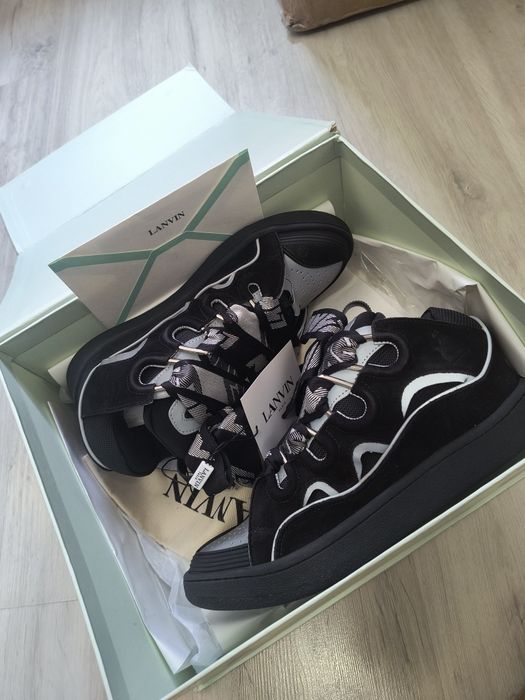 Lanvin curb reflective black 43