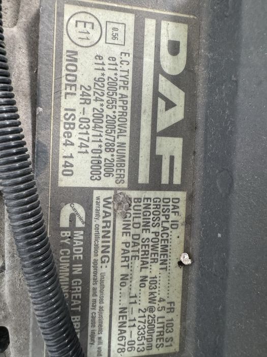 Motor complet DAF LF 45.140 cai euro 5