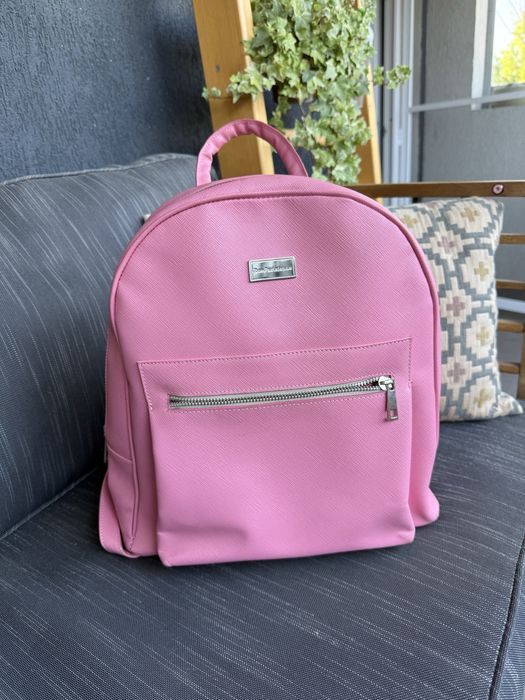 Rucsac Rue Parisen - piele- roz