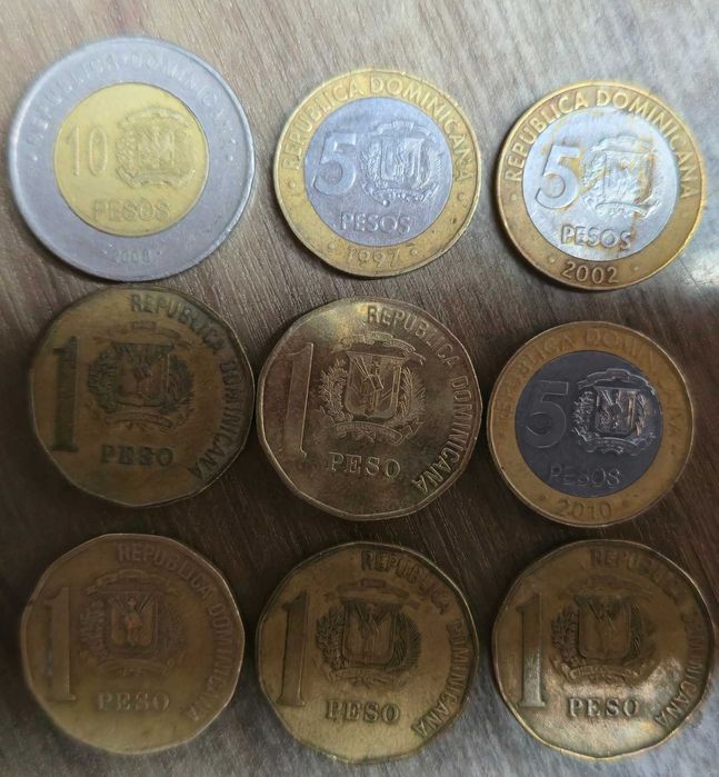 монети Доминиканска република 9бр
