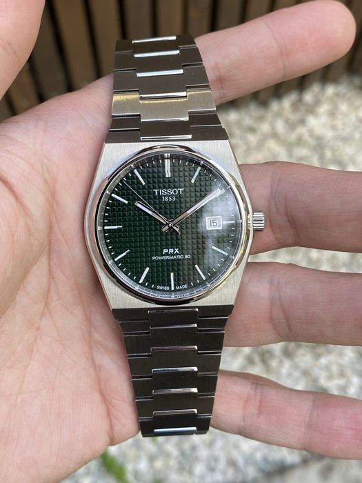 TISSOT PRX Powermatic 80 зеленые 40mm