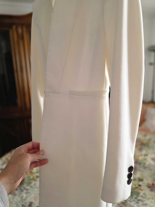 Sacou alb elegant ZARA