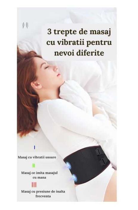 Centura lombara, cu incalzire termica, pentru Dureri de spate