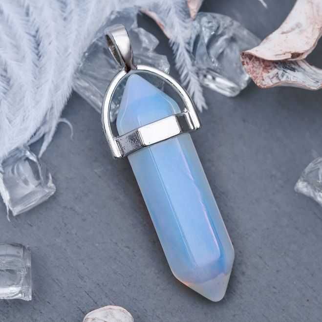 Парные личный кулон маятник с натуральным камнем.