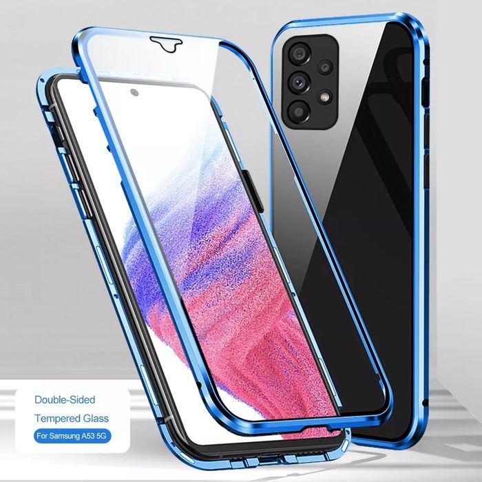 Двоен Магнитен Кейс за Samsung Galaxy A14 A34 A54 A13 A53 5G Супер Защ