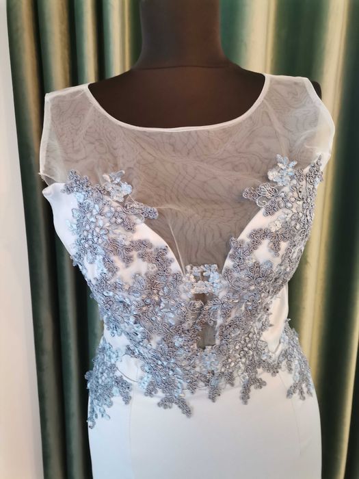 Rochie satin bleo