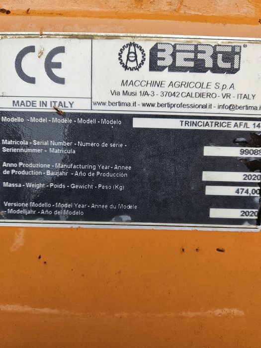 Tocator Berti 145 cm