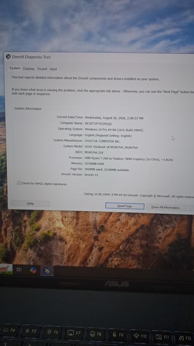 Laptop asus vivobook 18 ryzen7