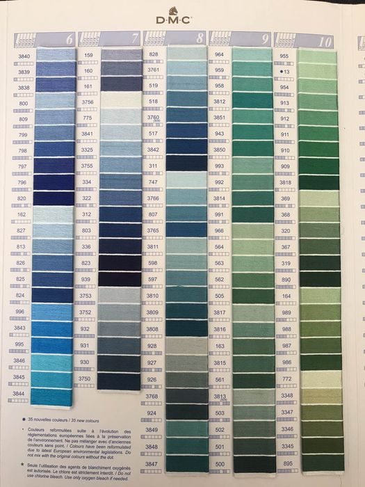 CXC Конци за бродерия - в пълна гама 482 цвята