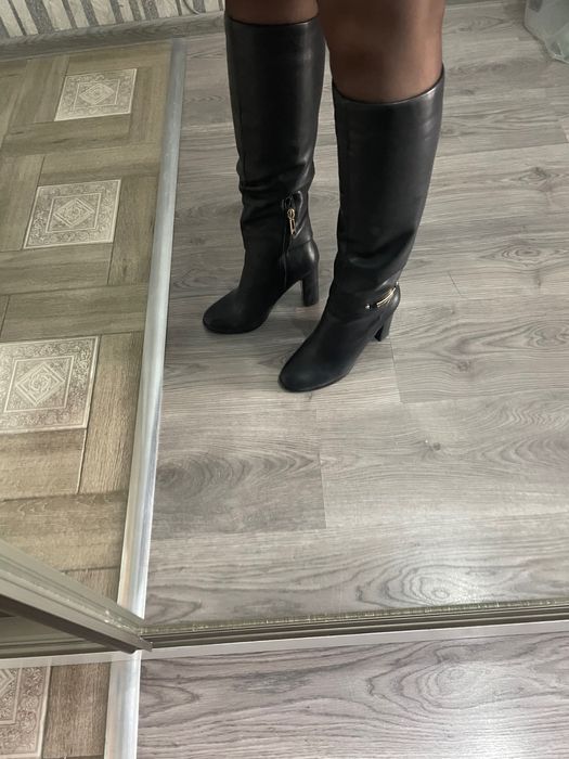 Продам сапоги осенние 38 размера, кожаные