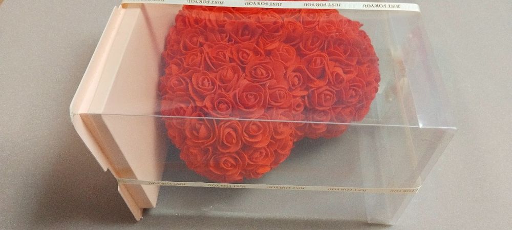 Inima din flori de săpun/ 25 cm