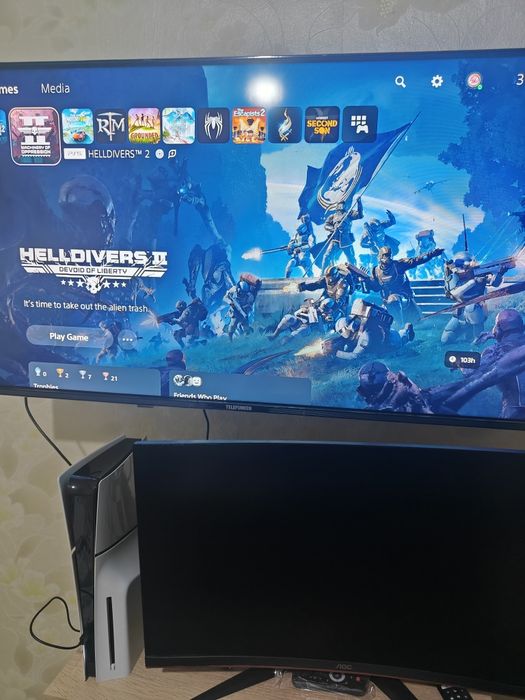 PS5 slim / playstation 5 slim диск версия с 3 диска