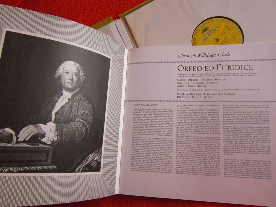 vinil rar Gluck -Orfeu și Euridice (in italiana)dir. Karl Richter 1982