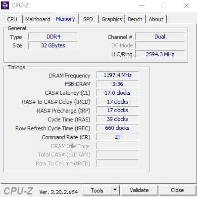 Memorie RAM, 32GB DDR4 3200MHz CL22, Dual Channel