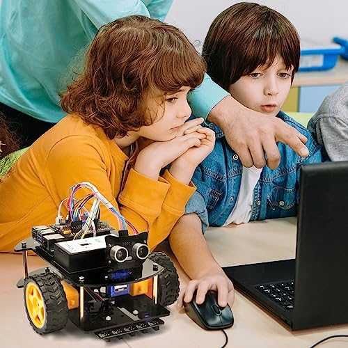 Смарт робот кола за програмиране Python IoT Raspberry Pi DIY комплект