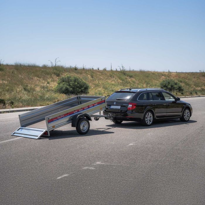 Remorca REPO RDS 2600 x 1350 x 390 mm basculabilă monoax 750 kg