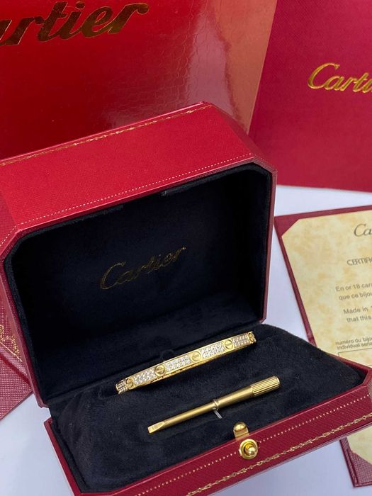 Brățară Cartier LOVE 16 Gold 750 cu diamante