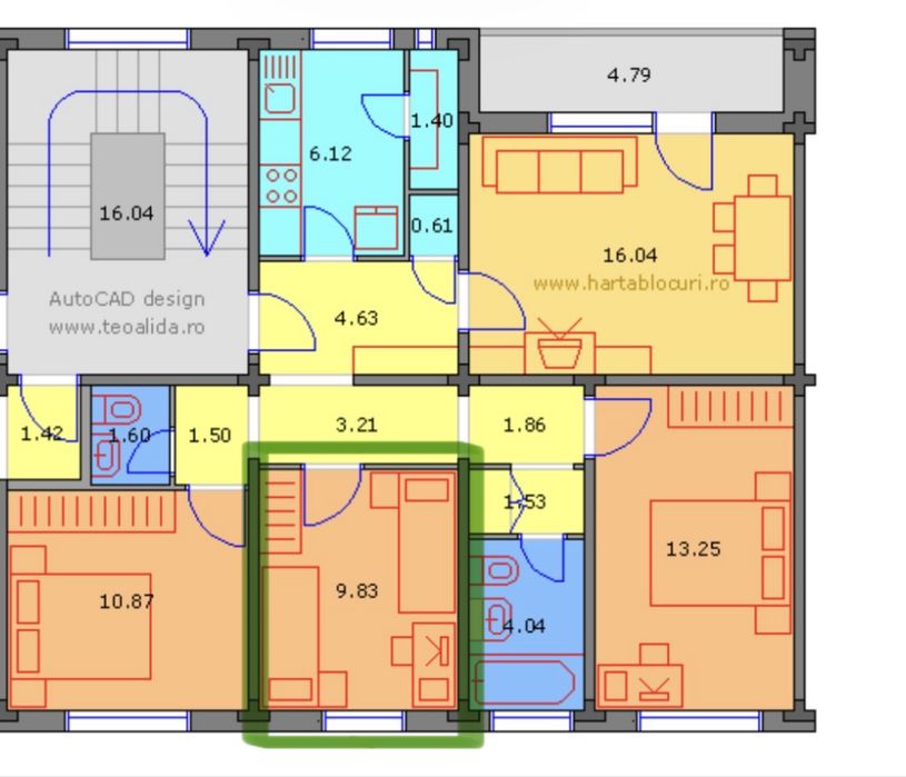 Mobilier dormitor făcut la comandă – dulapuri + birou + rafturi