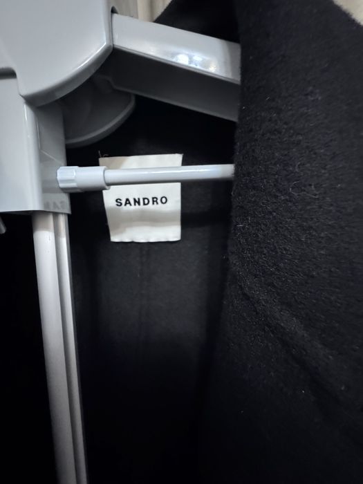 Пальто с шарфом Sandro, шерсть