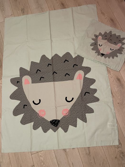 Плик и калъфка за детско легло, таралеж 135/100