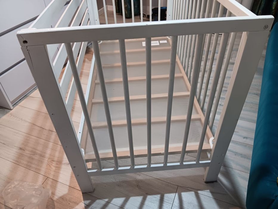 Pătuț bebe lemn cu saltea de cocos inclusă