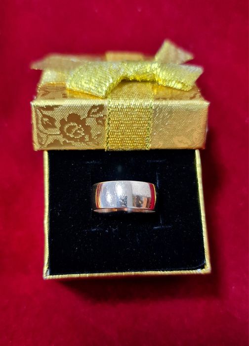 Золотая обручалка 583 пробы. Золотое советское кольцо