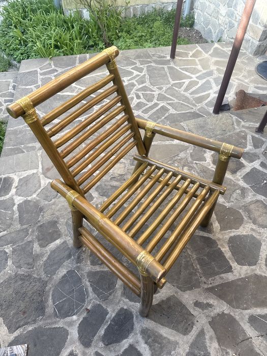 Scaun bambus pentru terasa