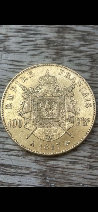 Златна монета 100 франка
