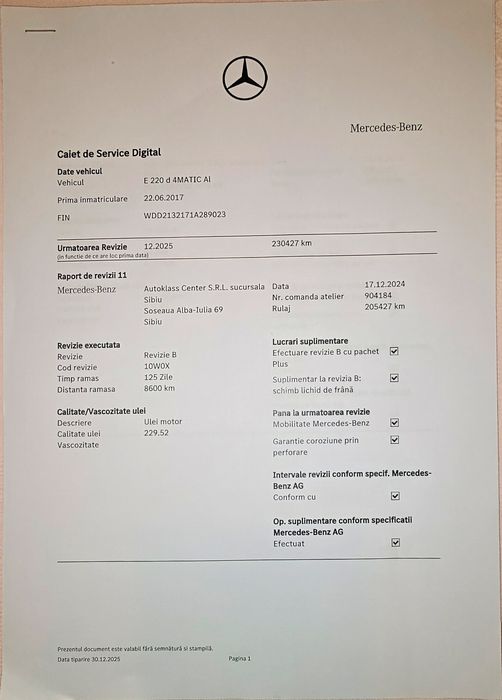 Mercedes E klasse ALL-TERRAIN, service doar la Mercedes, tva deductibil