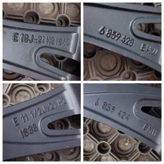 set jante 21 originale bmw x5 f15 x6 f16 sty 599 pachet m performance