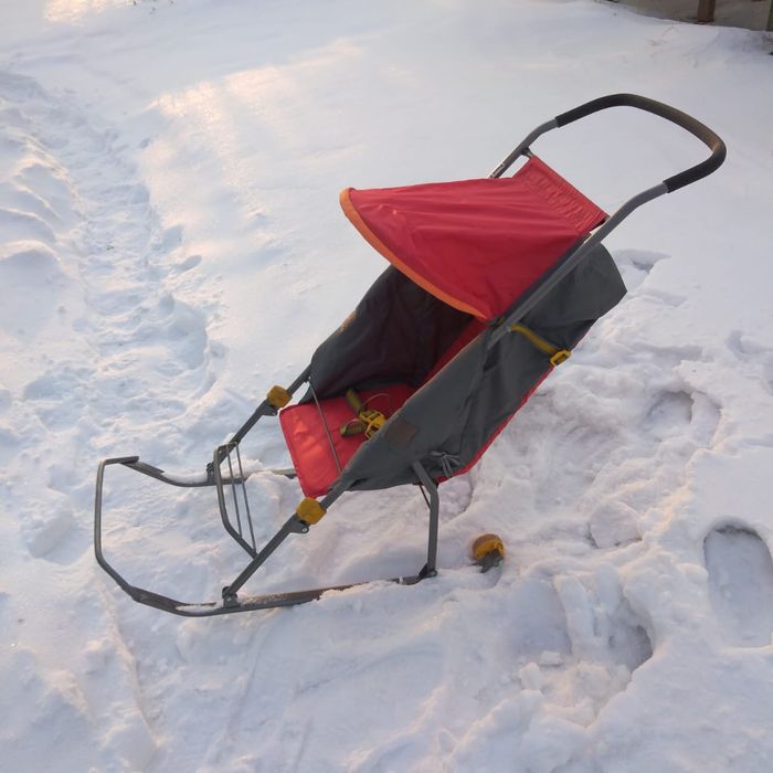 Сани коляска зимняя