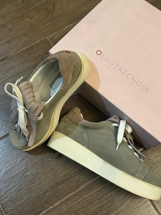 Кроссовки туфли лоферы замша