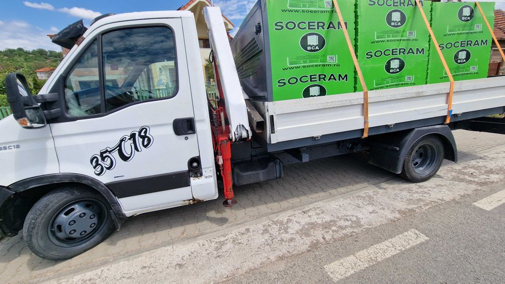 Vand Iveco Daily 35C12" cu macara si bena cu basculare