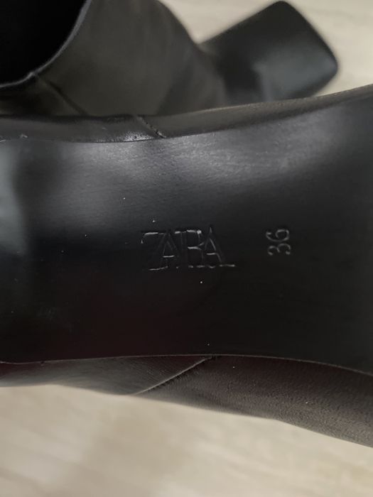 Botine din piele Zara 36