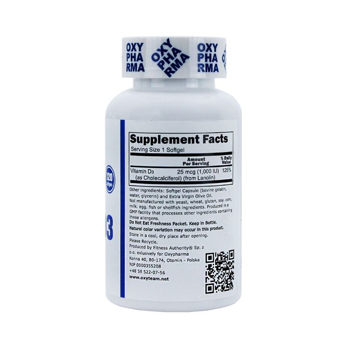 Витамин Д3 Oxy 1000 ед 120 капсул
