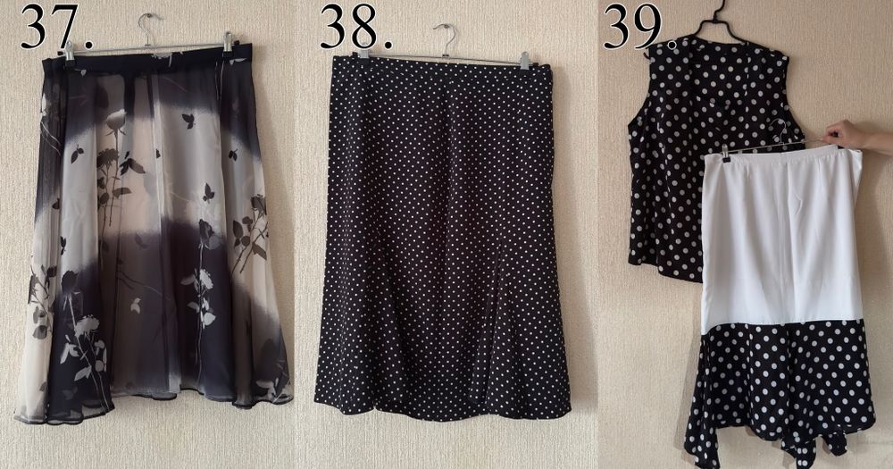 Юбка цена 1500, размер 46, 54.