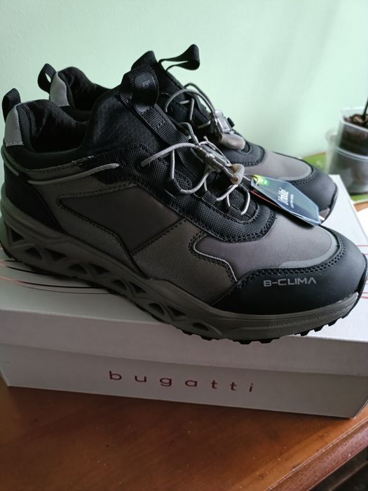 Adidași sport exterior Bugatti femei, noi, gri negru, 39, elastic lace