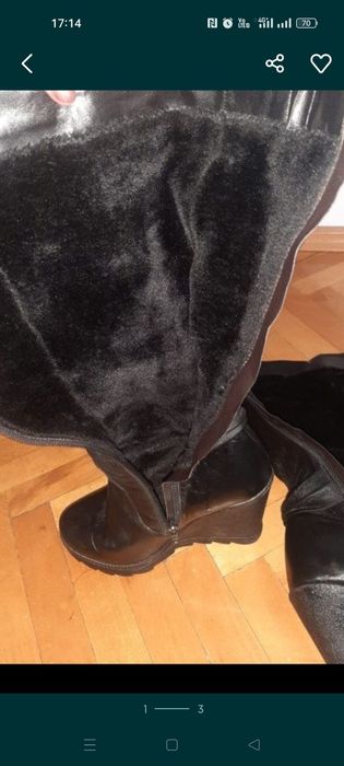 Cizme platforme blanite piele naturala noi