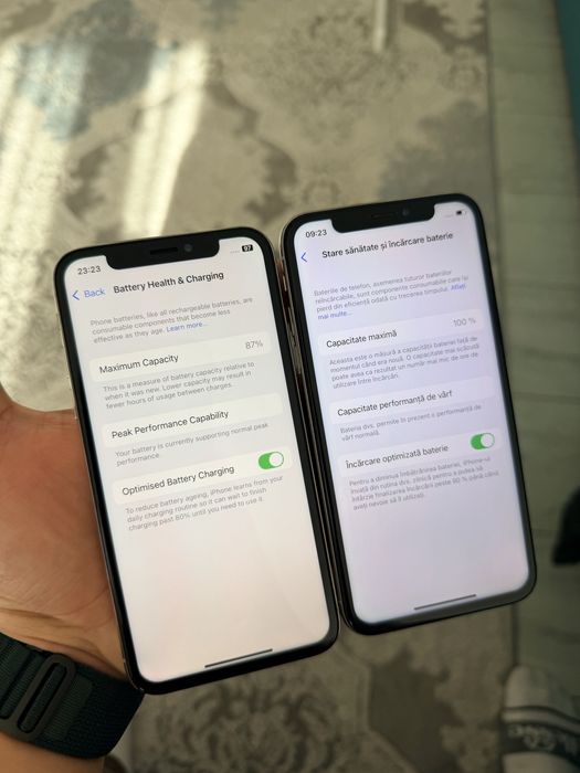 iPhone X 64Gb si iPhone XS 256Gb albe ambele !