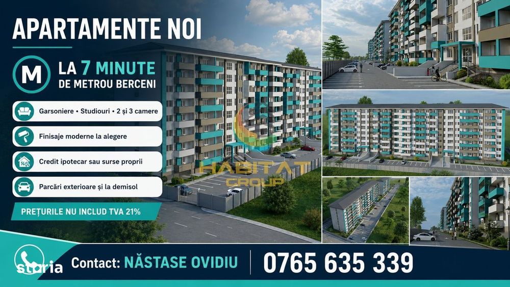 Apartamente 7 minute de Metrou Berceni !